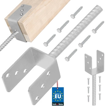 Základna sloupu s u-tyčí pro zapuštění 70 mm