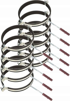 Trubková svorka 8" rukojeť gumové těsnění - 10 ks.