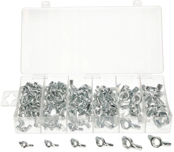 Sada metrických křídlových matic 150ks m4-m10