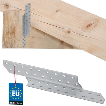 Tesařský spojovací prvek krokvový spojka vaznice levý 250x35 mm