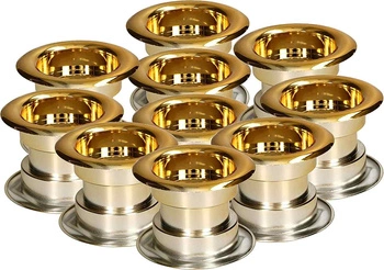 Tulej do dveří ventilační tulejka - 10 ks - Barva zlatá