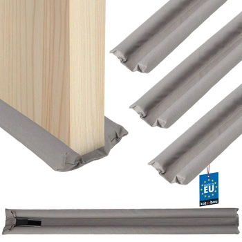 Těsnění z pěny pod dveře 30 mm 95 cm šedé sada 3 ks