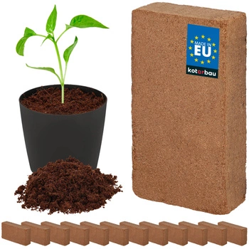 Kokosové brikety pro pěstování rostlin 7 l sada 12 ks.