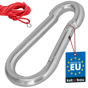 Hasičský karabina pro houpačky lana sítě kovová 70 mm