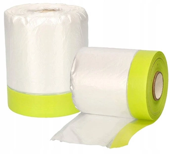 Malířská fólie 85x33 ochranná plachta s páskou - 2 ks.