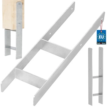 Základna sloupu h pro zabetonování pozinkovaná stříbrná 150 mm