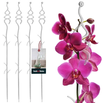 Plastová podpora rostlin transparentní 55 cm sada 4 ks.