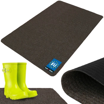 Rohožka na boty savá protiskluzová kobereček rohož hnědá 150x100 cm