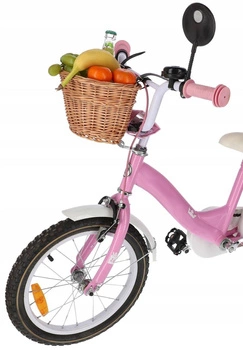 Mini proutěný košík na řídítka jízdního kola