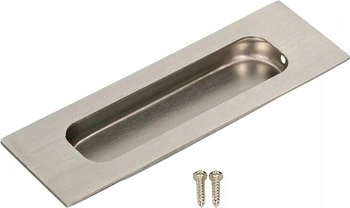 Klika posuvných dveří vložená obdélníková ocelová