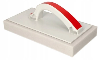 290mm plastové hladítko se zubatou čisticí houbou