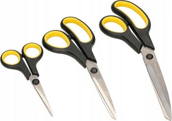 Sada kancelářských nůžek na stříhání papíru 3 ks.