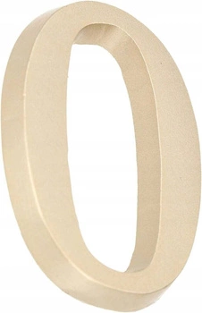 Číslo domu "0" číslo dveří 5 cm satén