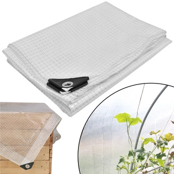 Ochranná plachta silná silná průhledná skleníková 120 g/m2 3x4 m