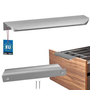 Uchyt nábytkový hliníkový stříbrný 160/180 mm