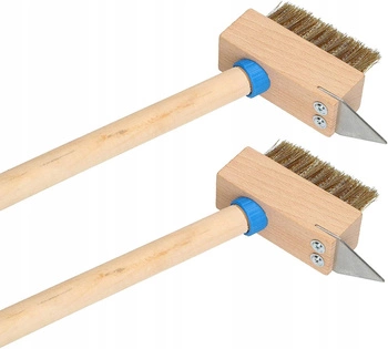 Drátěná škrabka na dlažbu 2 ks. kotarbau hnědá