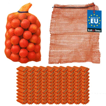 Rashlový pytel se stahovací šňůrkou na zeleninu 5 kg 35x50 cm sada 100 ks.