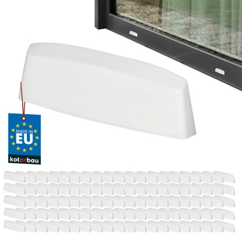 Zátka odvodnění pro okna PVC bílá 45 mm sada 100 ks.