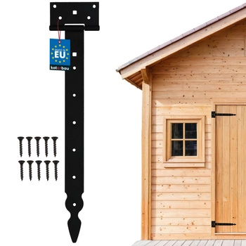 Závěs t pro dveře okenic altánů černý 400 mm