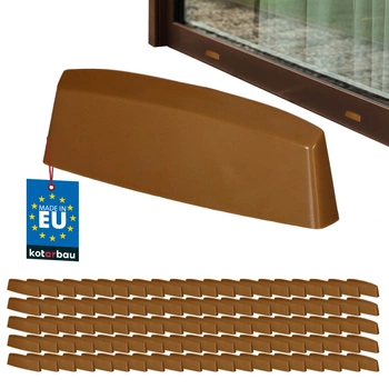 Zátka odvodnění pro okna PVC dub 36 mm sada 100 ks.