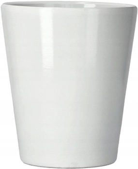 Keramický květináč 12 cm bílý