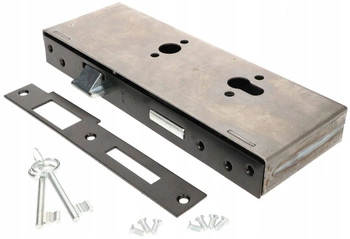 Zadlabávací zámek levý 90x63 s kazetou na klíče