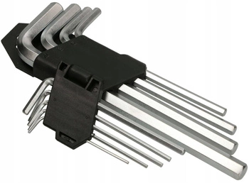 Imbusové klíče dlouhé šroubováky 1,5-10 cr.v - 9 ks.