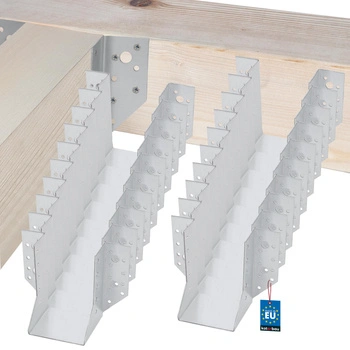 Hák na dřevěnou trám tesařský krokvový 80x120 mm sada 25 ks.