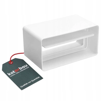 Zpětná klapka bílá spojka 110x55