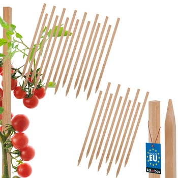 Dřevěné kůly na rajčata zeleninu zahradní podpěry 30 cm sada 25 ks.