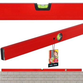 Vodováha hliníková stavební červená 150 cm