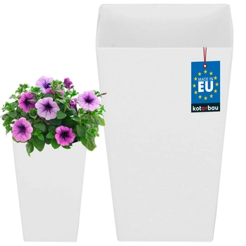 Hrnec 125x125x200 mm urbi square bílý bez obalu kotarbau bílá