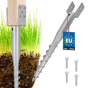 Základna sloupu kotva u šroubovaná do země ocelová 80x710 mm