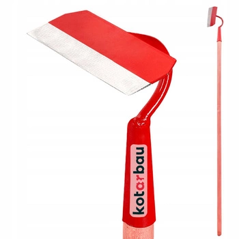 Zahradní obdélníková motyčka červená 185