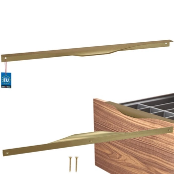 Uchyt nábytkový hliníkový zlatý mat 416/436 mm