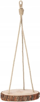 Závěsný záhon macramé dřevěný disk 240