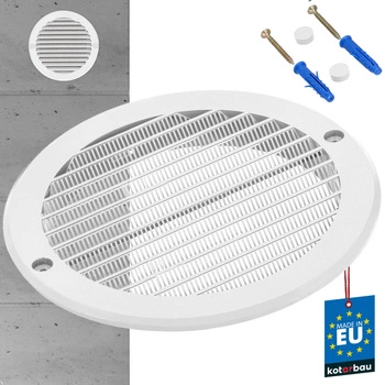 Mřížka krytka ventilační okrouhlá síťka 150 mm - Barva bílá