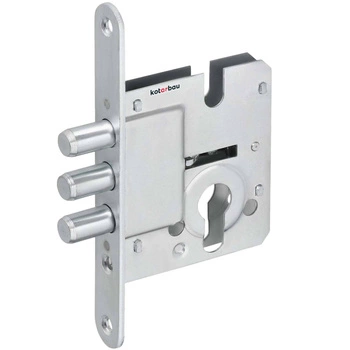 Zadlabávací zámek pro dveře s cylindrickou vložkou se závorami zw/50 160 mm