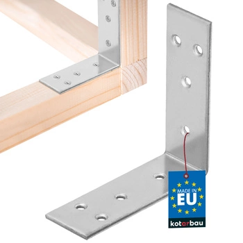 Tesařský úhelník nerezový pozinkovaný 60x60x20 mm