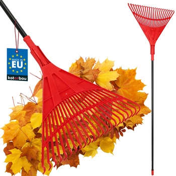 Vějířové hrábě na listí 50 cm + hliníková násada 1,5 m