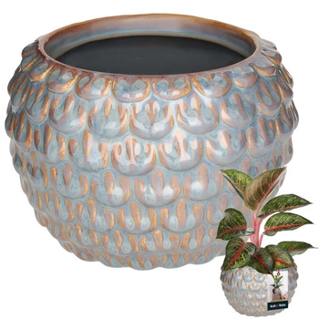 Obal keramický šedý ⌀ 17 cm