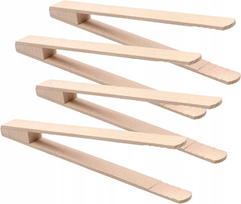 Dřevěné kleště na grilované okurky - 4 ks.