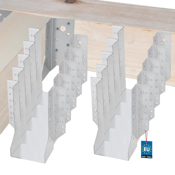 Hák na dřevěnou trám tesařský krokvový 100x200 mm sada 10 ks.