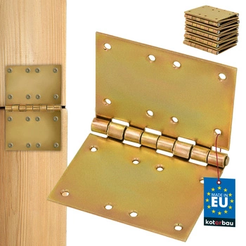 Stavební závěs opletený rovný ocel pozinkovaný zlatý 100x150 mm sada 10 ks.