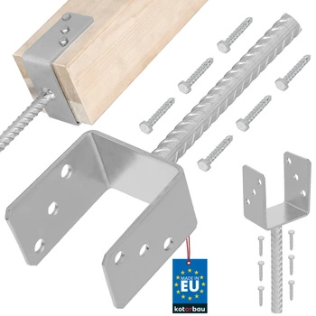 Základna sloupu s u-tyčí pro zapuštění 100 mm