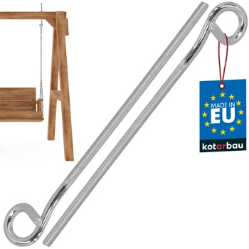 Houpačkový hák šroubovací nerezový M10 300 mm sada 2 ks.
