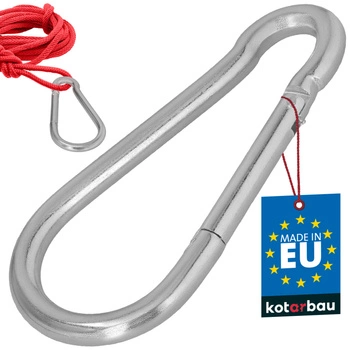 Hasičský karabina pro houpačky lana sítě kovová 200 mm