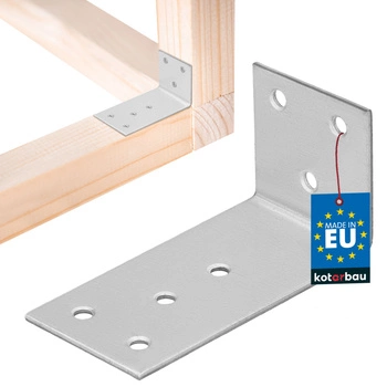 Tesařský úhelník nerezový pozinkovaný 40x80x40 mm