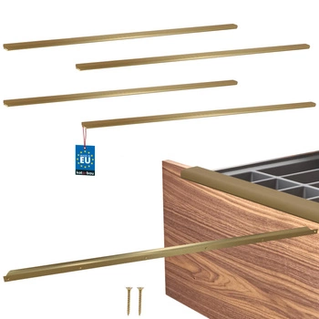 Uchyt nábytkový hliníkový zlatý mat 980/1000 mm sada 4 ks.