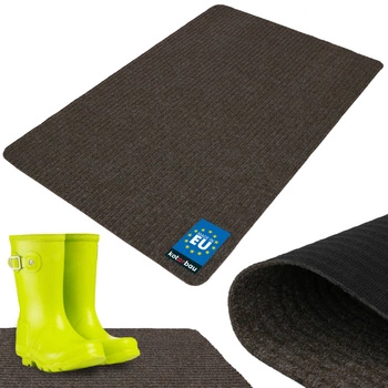Rohožka na boty savá protiskluzová kobereček rohož hnědá 120x80 cm